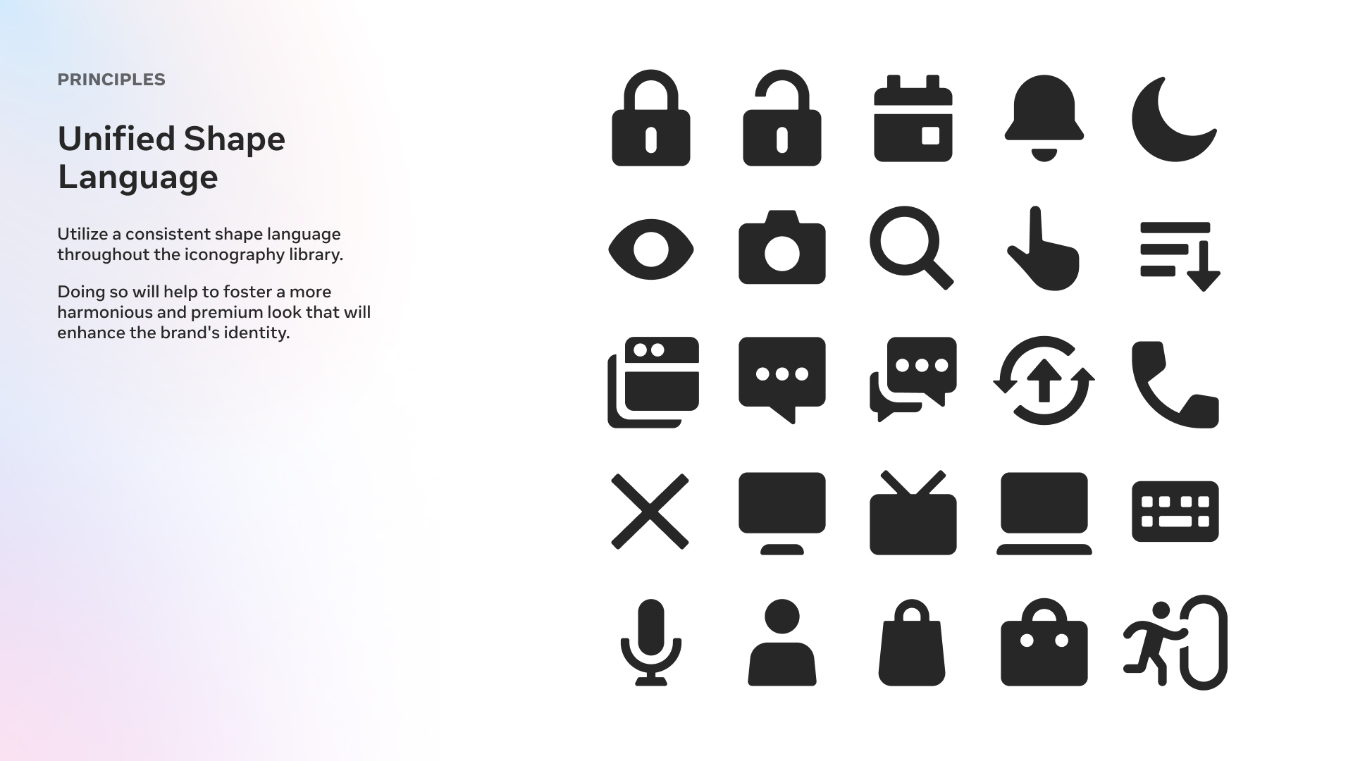 Unified Shape Language principle exploration