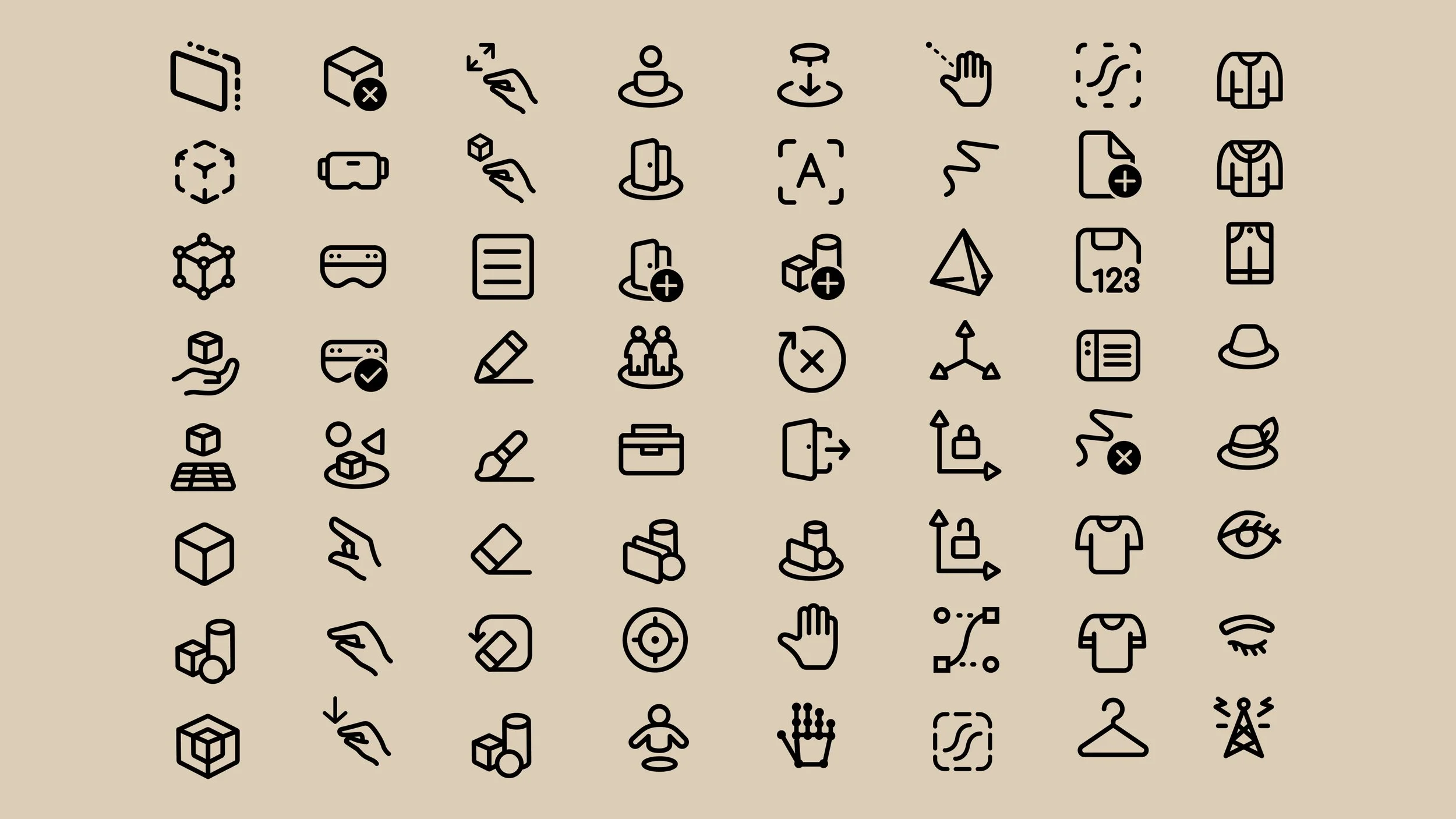 Samsung VR icon set construction outcome