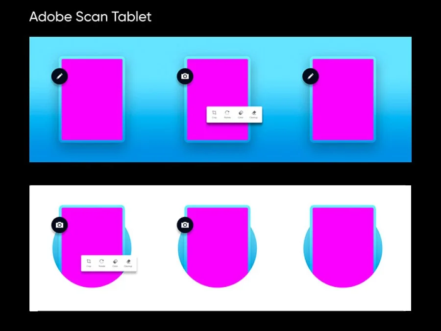 Adobe brand system grid example 3