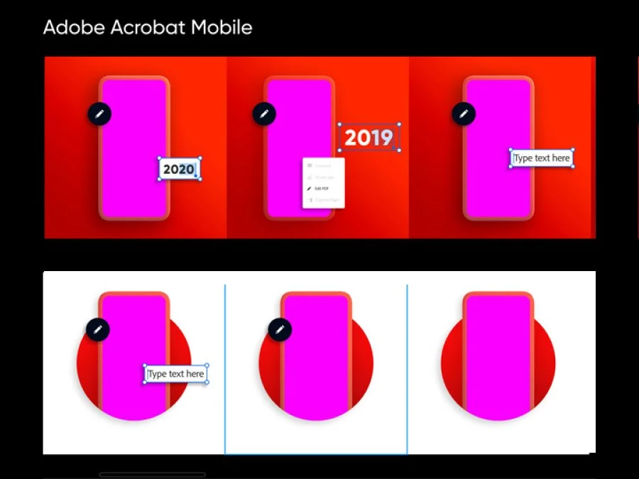 Adobe brand system grid example 5