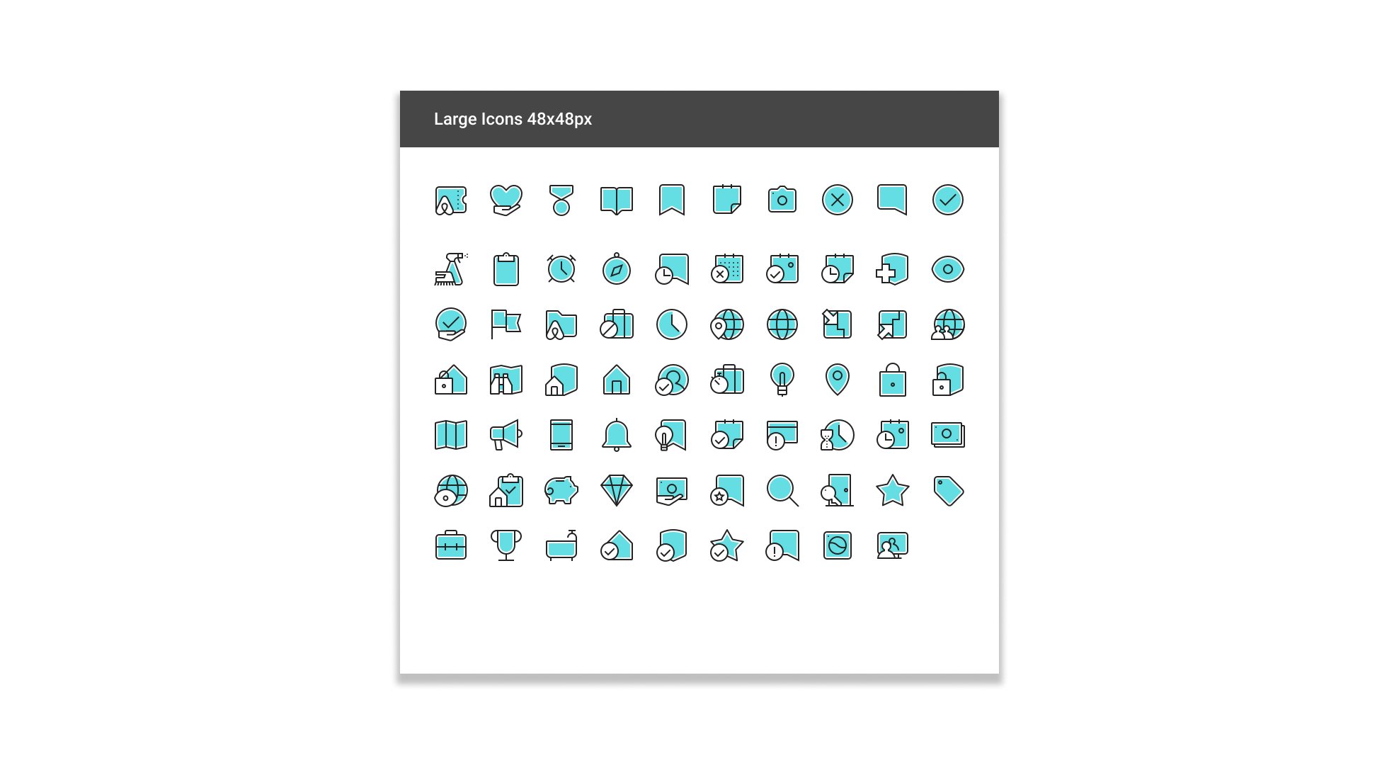 Airbnb large 48 icon set